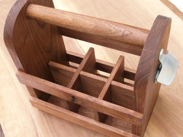 Wooden six pack holders